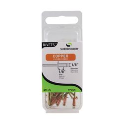 Surebonder Rivets 1/8 in. D X 1/8 in. Copper Short Rivets Yellow 25 pk