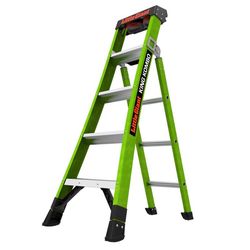 Little Giant King Kombo 5 ft. H Fiberglass Multi-Position Ladder Type IAA 375 lb. cap.