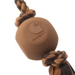 Carhartt For Dog Brown Cotton/Rubber Rope Ball Dog Toy 1 pk