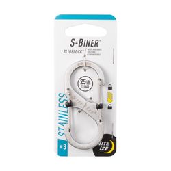 Nite Ize S-Biner SlideLock Stainless Steel Silver Locking S-Biner