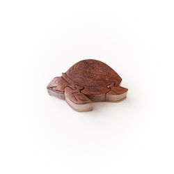 Matr Boomie Sea Turtle Puzzle Box Wood 1 pk