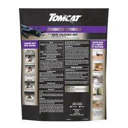 Tomcat Mouse Killer Refillable Bait Station and Bait Blocks For Mice 12 oz 12 pk