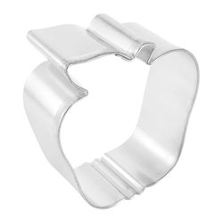 R&M International Corp 3 in. W X 3 in. L Apple Cookie Cutter Silver 1 pc