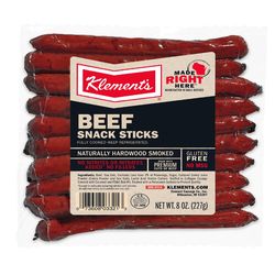 Klement's Beef Snack Stick 8 oz Bagged