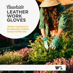Wells Lamont HydraHyde Women's Indoor/Outdoor Work Gloves Teal L 1 pair