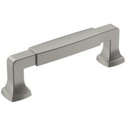 Amerock Transitional Bar Cabinet Pull 3-3/4 in. Satin Nickel Silver 1 pk