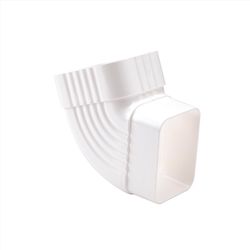 Amerimax 4 in. H X 3 in. W X 5.5 in. L White Vinyl B Gutter Elbow