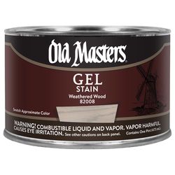 Old Masters Semi-Transparent Weathered Wood Oil-Based Alkyd Gel Stain 1 pt