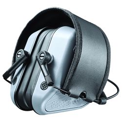 Champion Black/Gray Plastic Electronic Muff Hearing Protection 4 in.