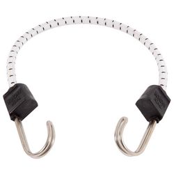 Keeper Twin Anchor White Bungee Cord 18 in. L X 0.315 in. 1 pk