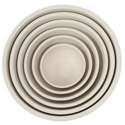 Chef Craft 4.5 qt Bamboo Fiber Beige Mixing Bowl Set 6 pc