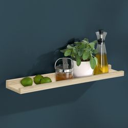 Dolle Border 1.2 in. H X 23.6 in. W X 3.5 in. D Oak Particle Board Decorative Wall Shelf