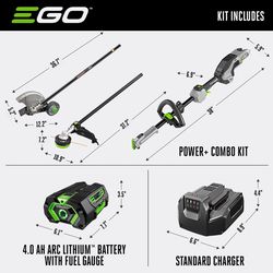EGO Power+ Multi-Head System Carbon Fiber MHC1603 Battery Edger/Trimmer Kit (Battery & Charger)