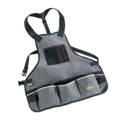 Ergodyne Arsenal 16 pocket Cotton Apron Pouch Gray 28 in. 52 in.