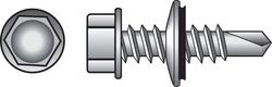 HILLMAN No. 12 Ga. X 3/4 in. L Hex Hex Washer Head Self-Drilling Screws 100 pk
