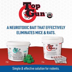 JT Eaton Top Gun Toxic Bitrex Rodenticide Bait Blocks For Mice and Rats 4 lb 128 pk