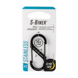 Nite Ize S-Biner Stainless Steel Black Dual Carabiner S-Biner