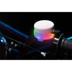 Brightz Bell Brightz White LED Bike Bell ABS Plastics 1 pk