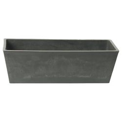 Algreen 5.5 in. H X 6 in. W X 14 in. D Plastic Windowsill Planter Slate