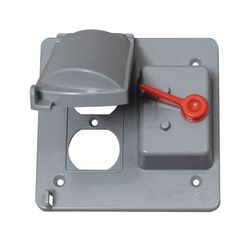 Sigma Engineered Solutions Square Plastic 2 gang 4.84 in. H X 4.84 in. W Combo Box Cover