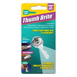 Lucky Line Thumb Lite Aluminum Silver Key Light