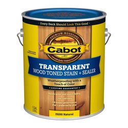 Cabot Wood Toned Low VOC Transparent Natural Oil-Based Alkyd Deck and Siding Stain 1 gal