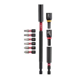 Milwaukee Shockwave Phillips/Square Recess/Torx PH2/SQ2/T25 X 6 in. L Impact Insert Bit and Bit Hold
