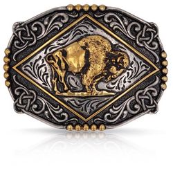 Montana Silversmiths Magestic Valor Attitude Gold/Silver Belt Buckle