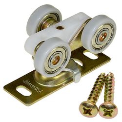 Johnson Hardware 7 in. L White Nylon/Rubber Door Hanger Kit