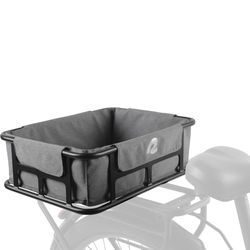 Retrospec Steel Rear Rack EBike Basket and Basket Liner Black