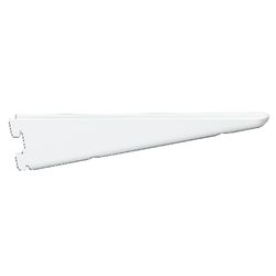 Knape & Vogt White Steel Bracket 16 Ga. 9 in. L 225 lb