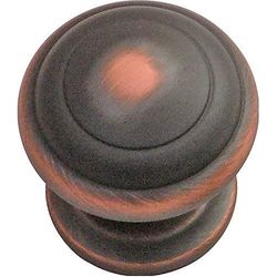 Hickory Hardware Zephyr Transitional Round Cabinet Knob 1-1/4 in. D 1-1/4 in. Oil Rubbed Bronze 1 pk