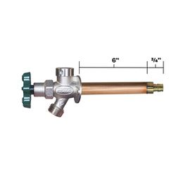 Prier 1/2 in. PEX in. Anti-Siphon Brass Freezeless Wall Hydrant