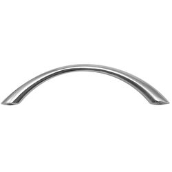 Laurey Danica Tapered Arch Cabinet Pull 3-3/4 in. Polished Chrome Silver 6 pk