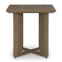 Signature Design by Ashley Serene Bay Dark Brown Square Aluminum End Table
