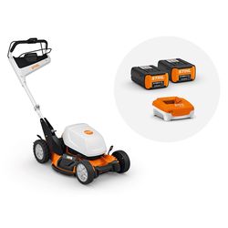 STIHL 22 in. Battery Self-Propelled Lawn Mower Kit (Battery & Charger)