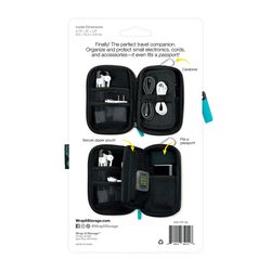 Wrap-It Storage World Traveler Black Tech Accessory Organizer