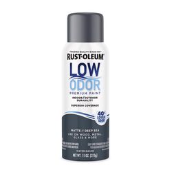 Rust-Oleum Low Odor Matte Deep Sea Spray Paint 11 oz