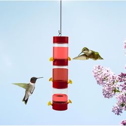 Panacea Hummingbird 12 oz Plastic Nectar Bird Feeder 2 ports