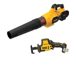 DEWALT 60V MAX Brushless Handheld Axial Blower Kit with 20V MAX ATOMIC Reciprocating Saw
