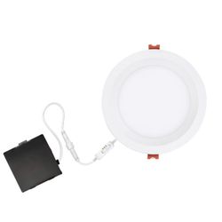 Globe Electric White 6 in. W LED Canless Recessed Downlight Kit 12 W