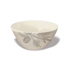 TarHong 26 oz Gray Melamine Rustic Pine Bowl 1 pc