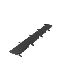 Fortress Building Products Evolution 12 in. W X 48 in. L Black Sand Steel Tile Deck Tray 4 ft.