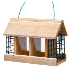 Backyard Essentials Cedar Double Suet Bird Feeder