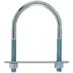 Hampton 1/2 in. X 3-1/2 in. W X 5-3/4 in. L Coarse Zinc-Plated Steel U-Bolt