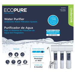 EcoPure Under Sink Water Filtration System