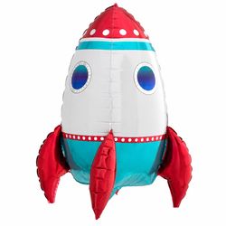Anagram Balloons Rocket Ship Foil Balloon 1 pk