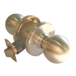 Tell Cortland Satin Chrome Passage Lockset 1-3/4 in.