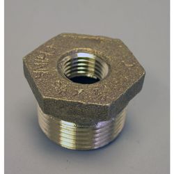 Campbell 1-1/2 in. MPT X 1-1/4 in. D FPT Red Brass Hex Bushing