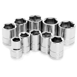 Performance Tool 3/8 in. drive Metric Socket Set 10 pc